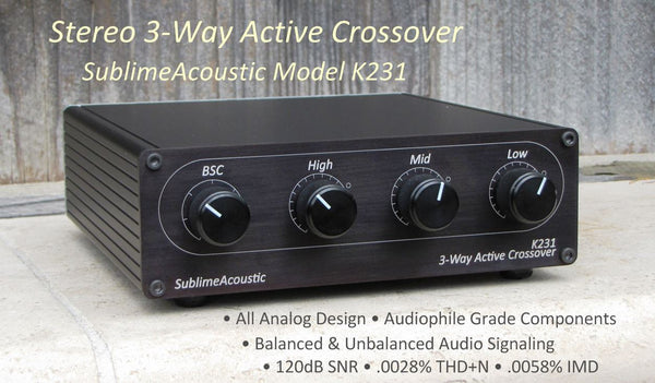 K231 Stereo 3-Way Active Crossover